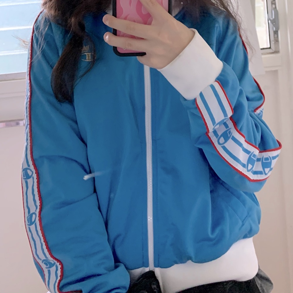 Champion Athletic Blue Sports Jacket Authentic! M